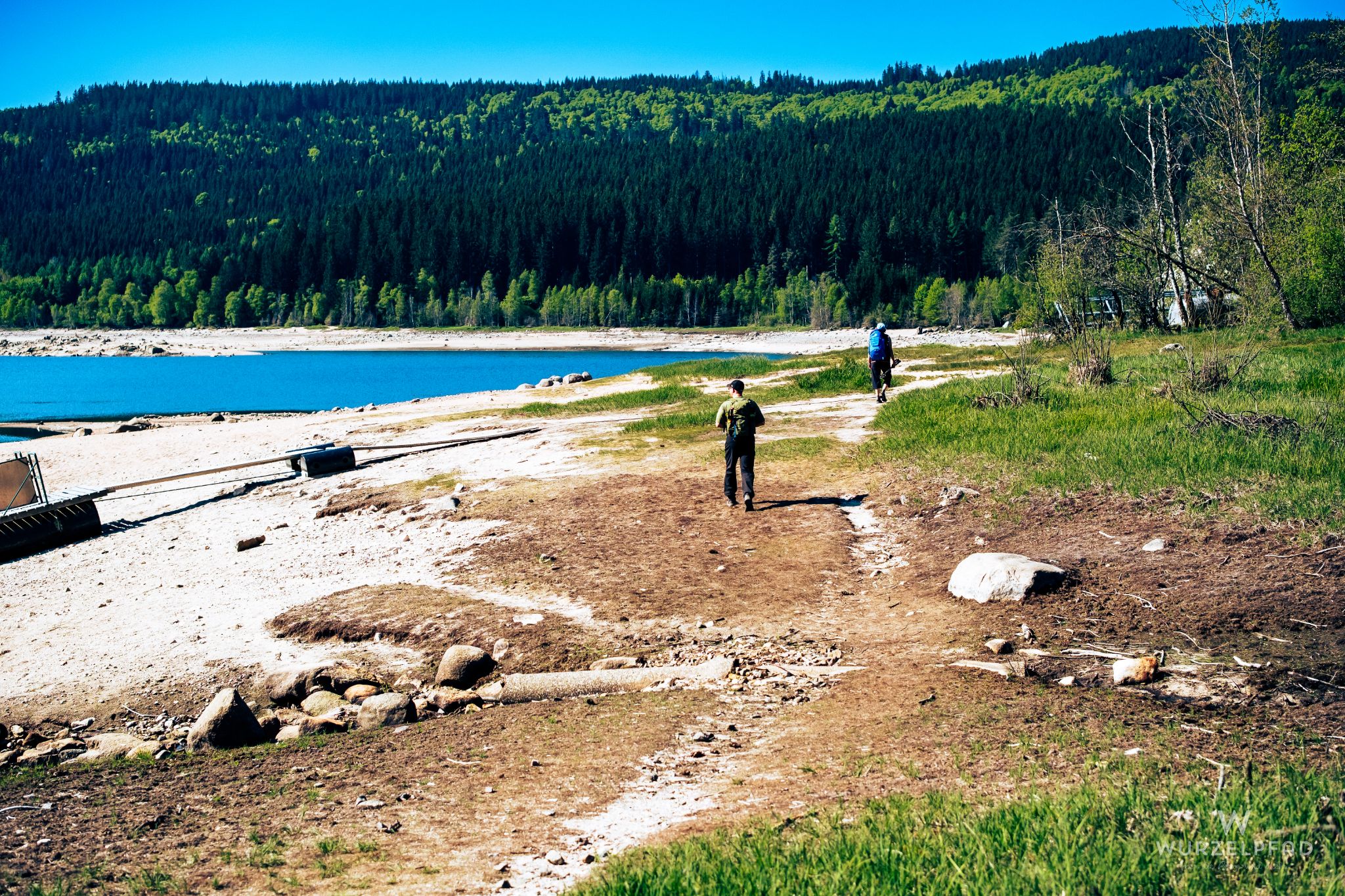 Wanderer am Schluchseeufer